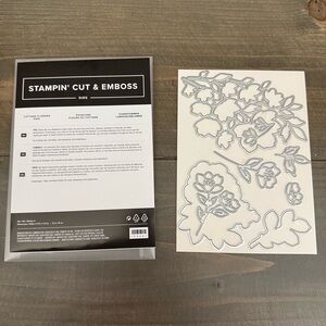 NEW Stampin' Up Cottage Flowers Dies